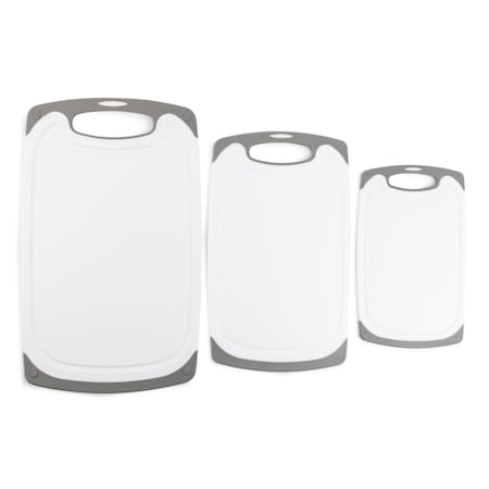 Core Kitchen 3pc Elliptic Grip Boards - Pewter 39318